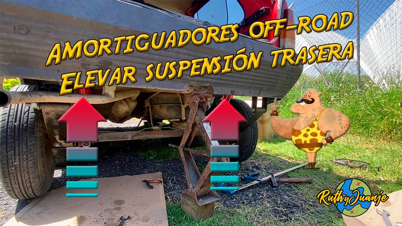 Mejorar y elevar la suspensión trasera de un SEAT PANDA para uso Off-Road
