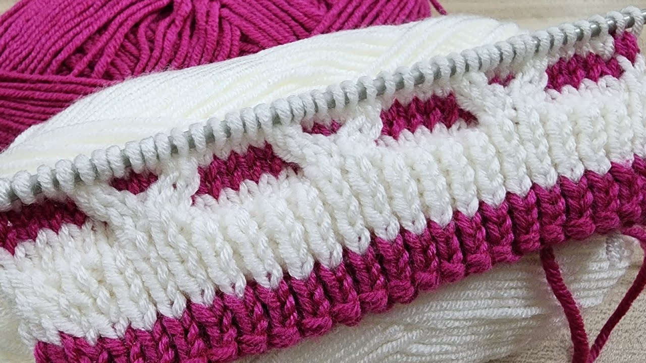 two colour knitting design/ two colour knitting pattern/ baby sweater design