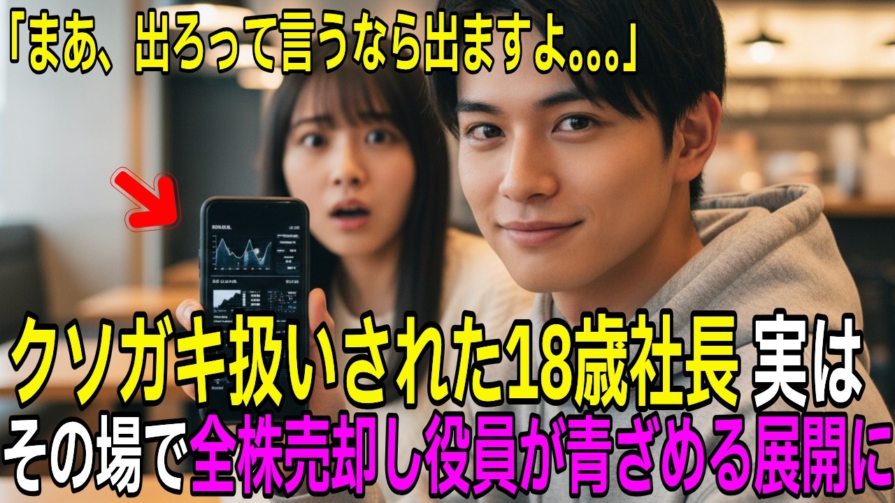 18歳の大株主少年が株主総会で1000億円売却した結果【感動する話】【朗読】