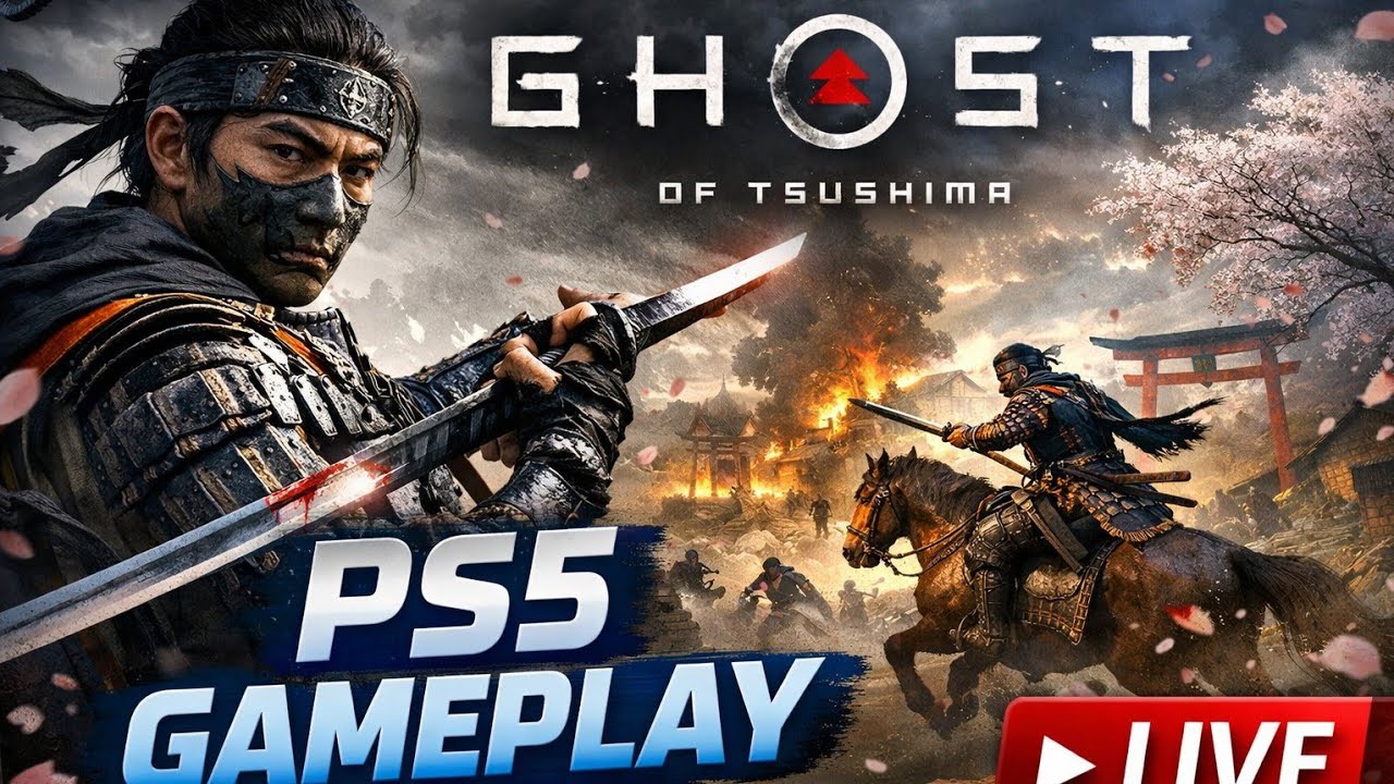 PS5 LIVE 🔴 Ghost of Tsushima | Samurai Combat Is BEAUTIFUL 😮‍🔥