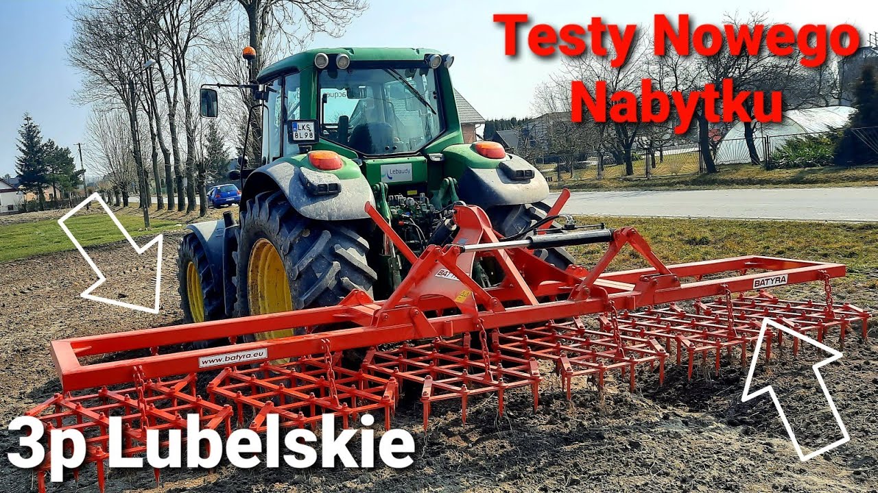 Testy nowego nabytku 2021 Brona polowa ciężka 6.0 m - Batyra 🇵🇱 + John Deere 7430 🚜 Gr.Krukowscy