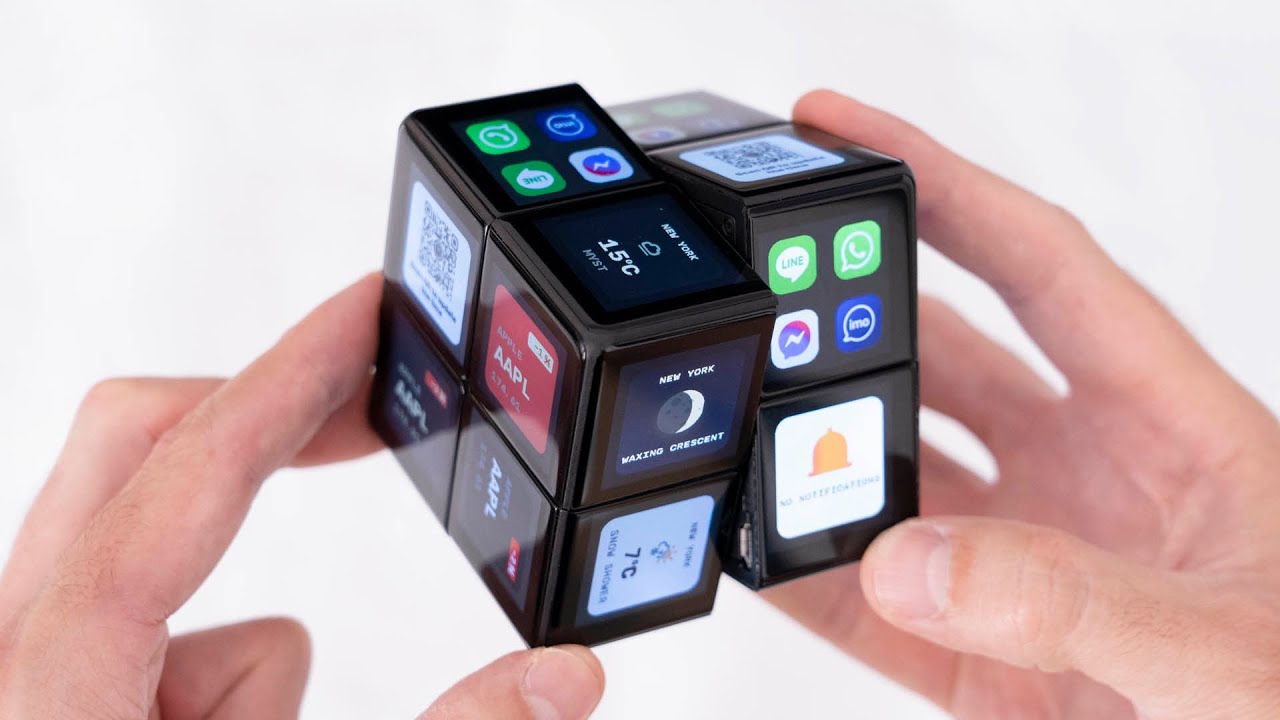 UN CUBO DE RUBIK CON PANTALLAS ¡EL FUTURO ES HOY!