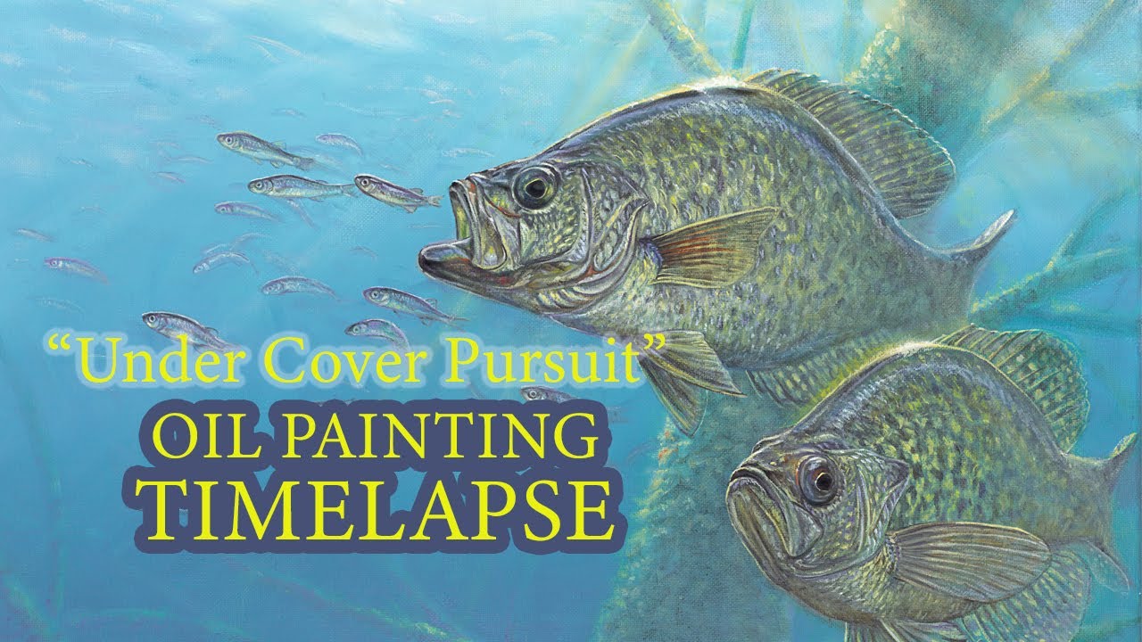 🎨🎣OIL PAINTING TIMELAPSE // 