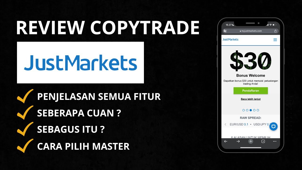 Review Copytrade Justmarkets Terbaru | Cara Copytrading Di Broker Justmarkets