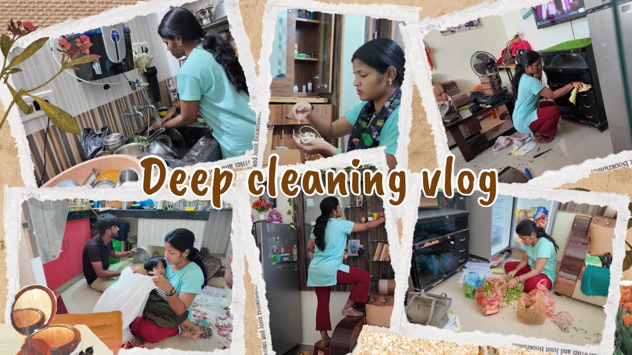 🙆‍♀️ಯಾಕಾದ್ರೂ ಮನೆ cleaning start ಮಾಡಿಕೊಂಡೆ ಅಂತ ಅನ್ಸಿಬಿಡ್ತು😳 Deep clean vlog 😇 #vlog 