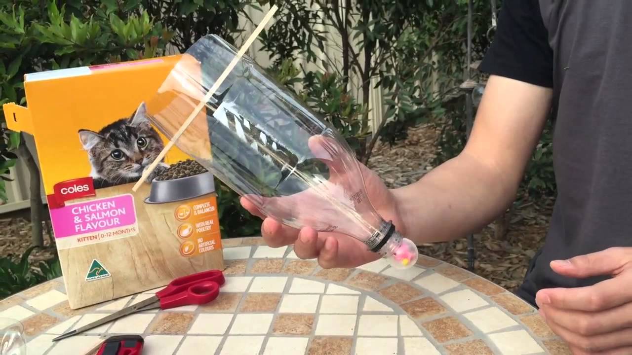 Cat Feeder - DIY Self feeding cat food dispenser