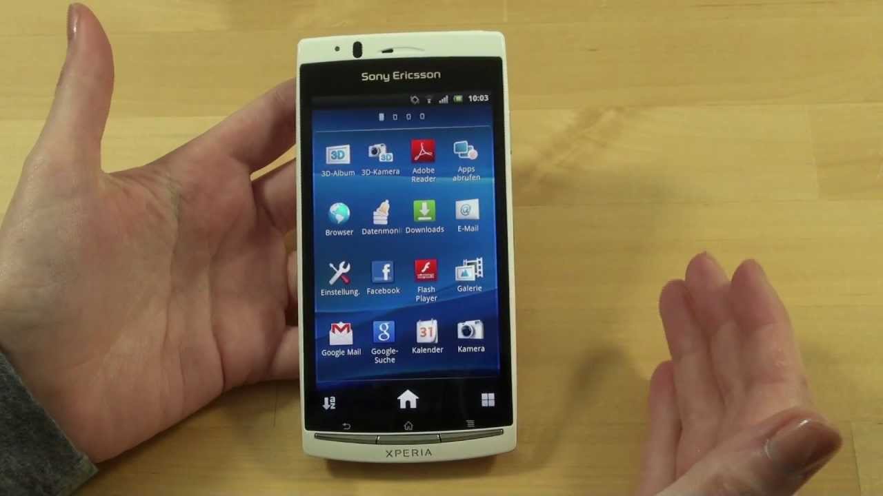 Sony-Ericsson Xperia Arc S Test Bedienung