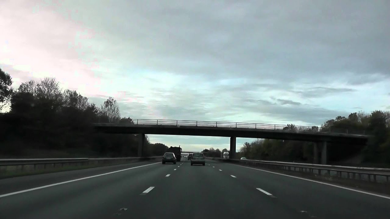 Driving On The M5 From Sedgemoor Services To J24 (Minehead), England 21st October 2011