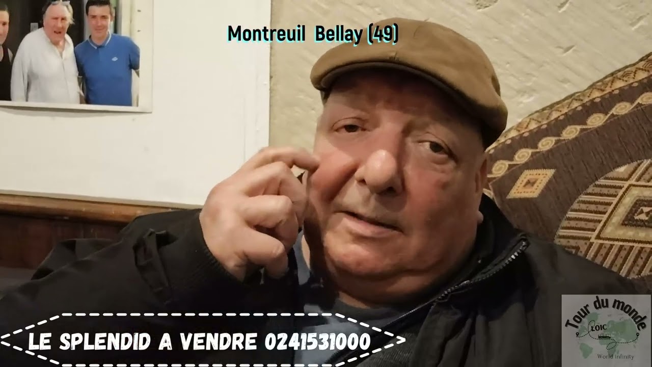 Le splendid à vendre a Montreuil-Bellay Jeff je vous explique tout pour raison de santé 1400 mètres