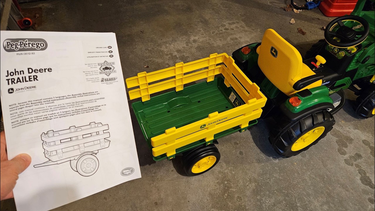 Peg Perego trailer for John Deere Ground Loader - Complete Assembly
