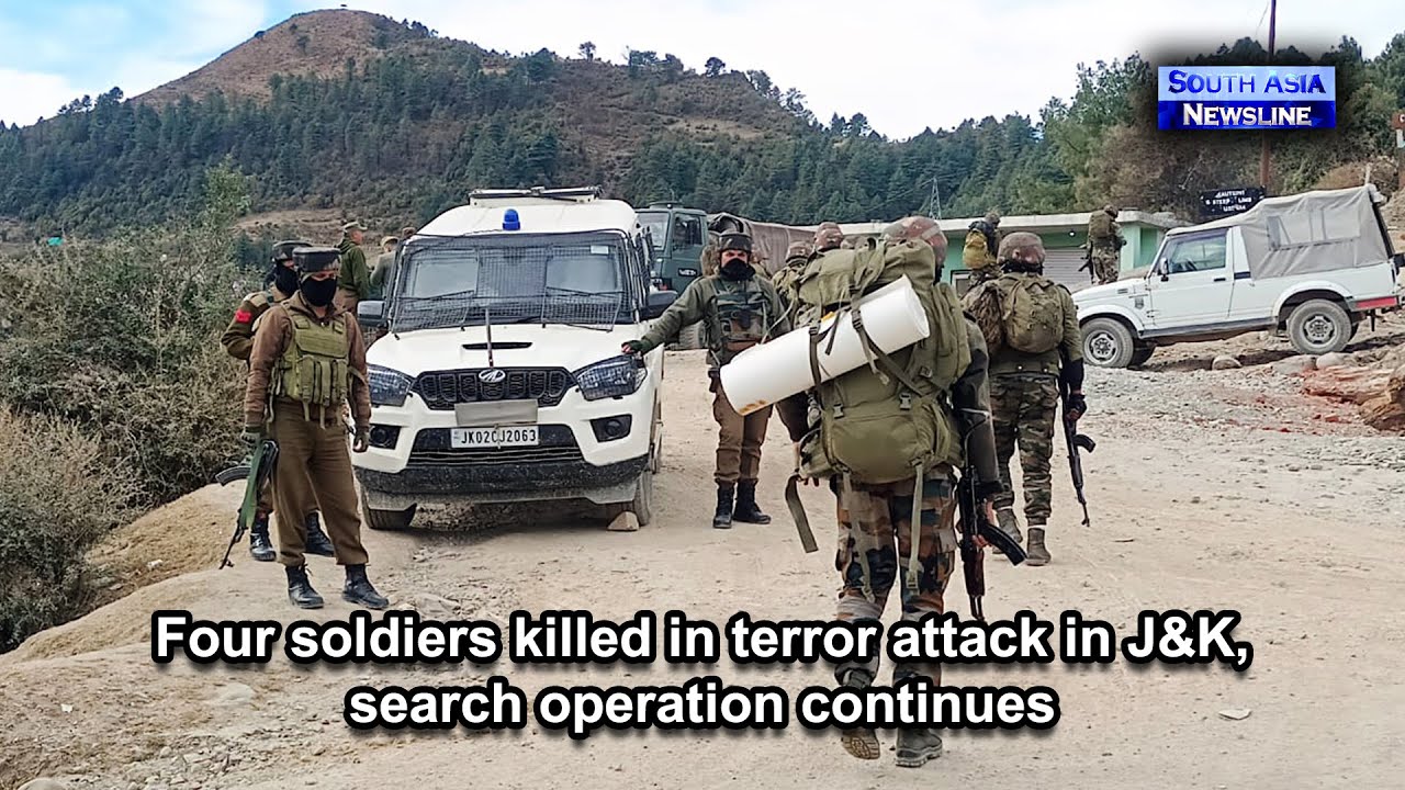 Four soldiers killed in terror attack in J&K, search operation continues