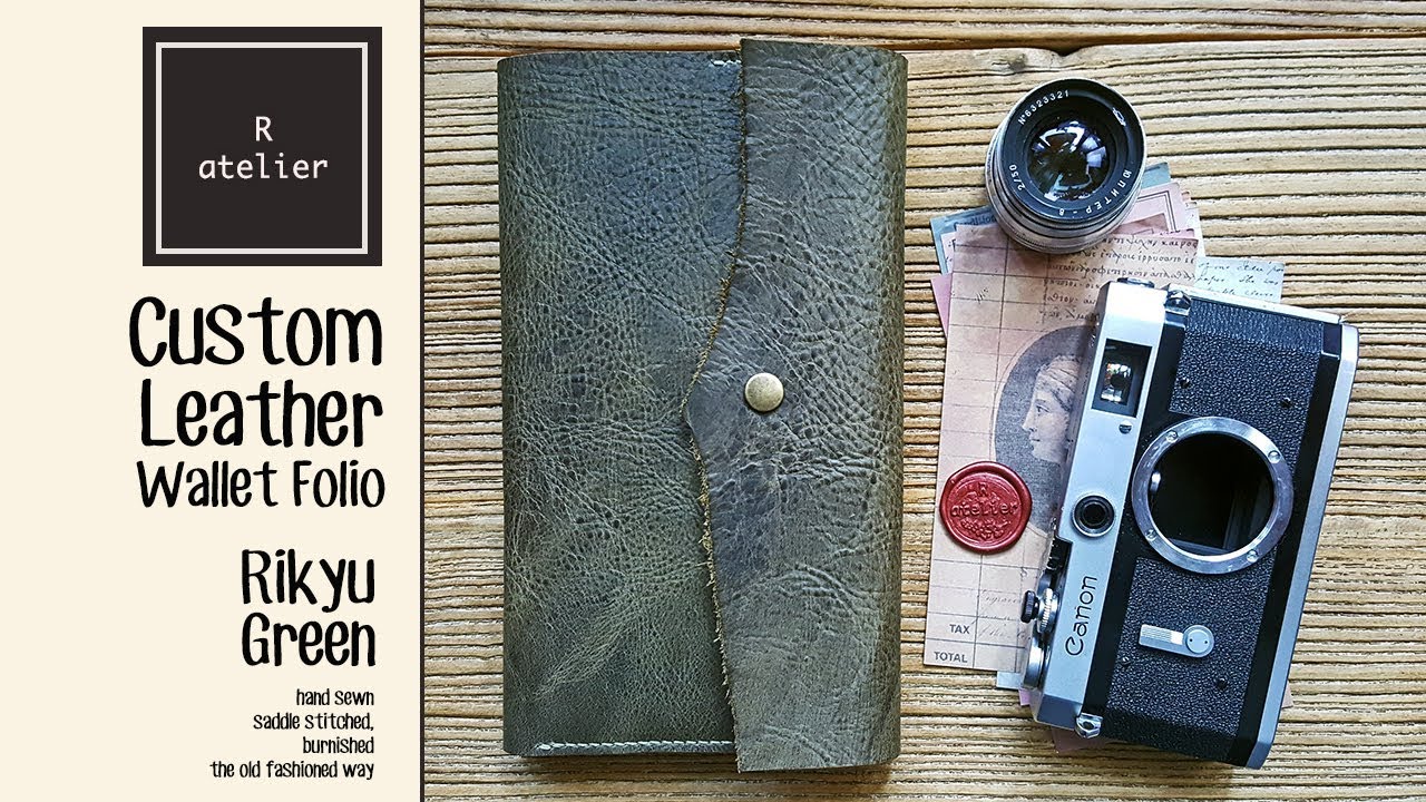 R atelier Custom Leather Wallet Folio