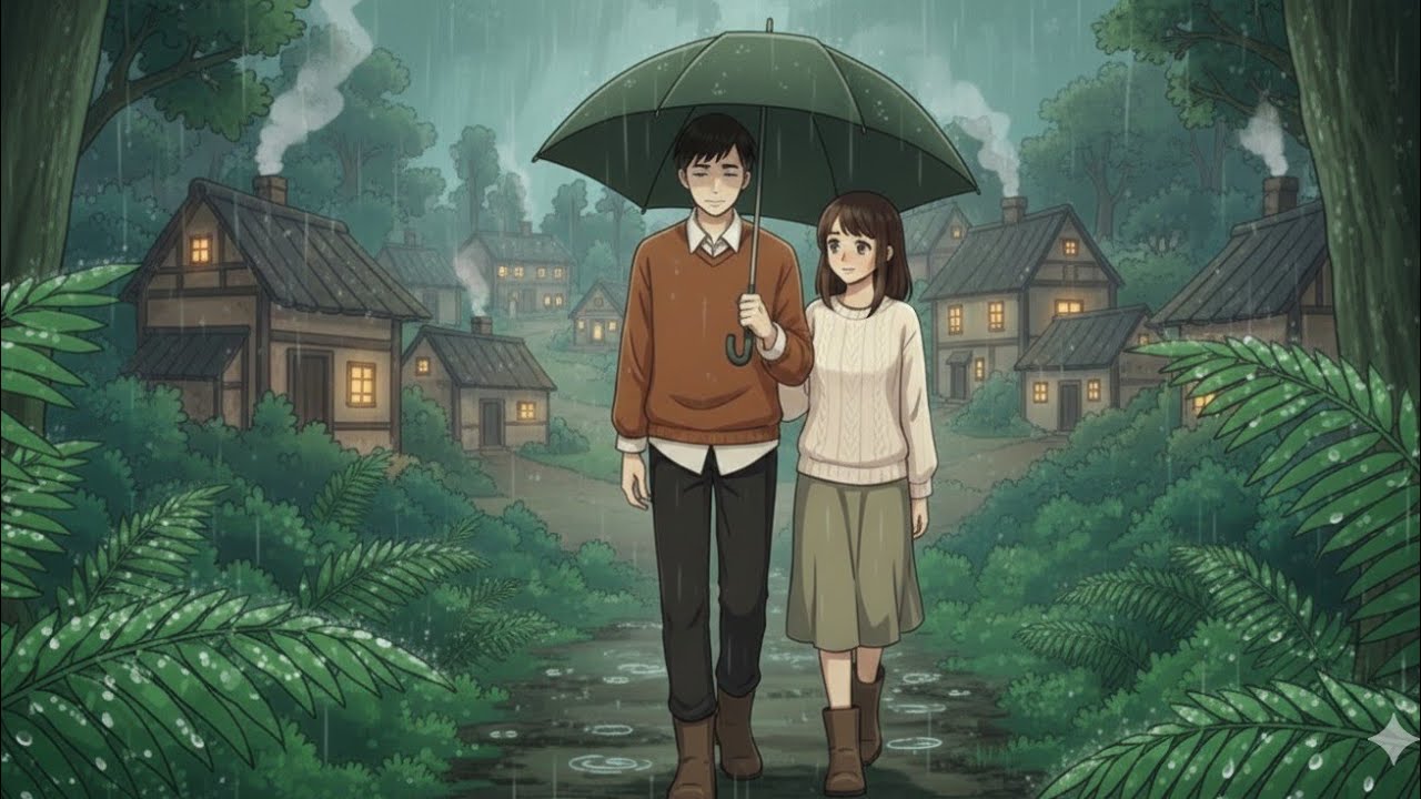 A Rainy Day Spent Together in a Tree House | Ghibli Silent Days | Ghibli-Style Video