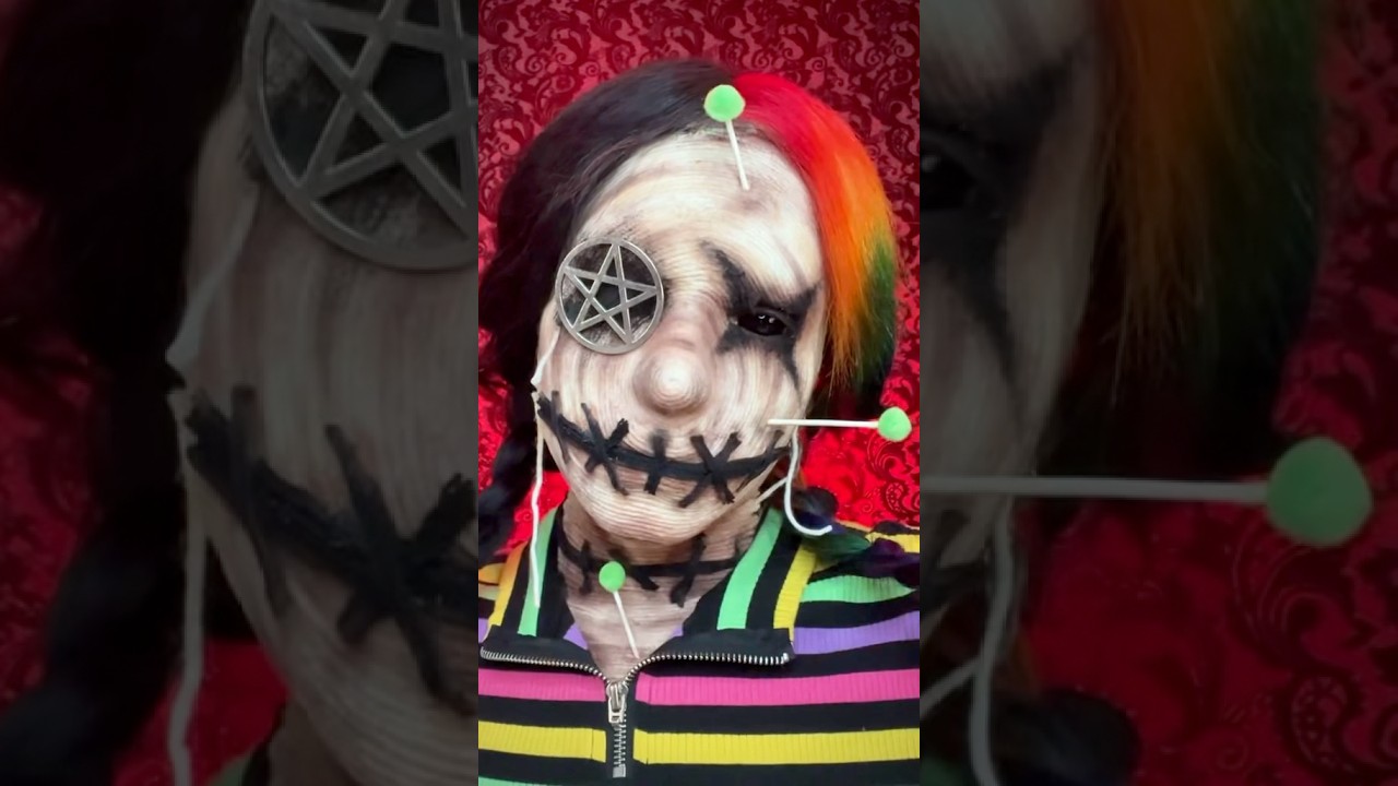 Voodoo Doll Makeup 🖤 