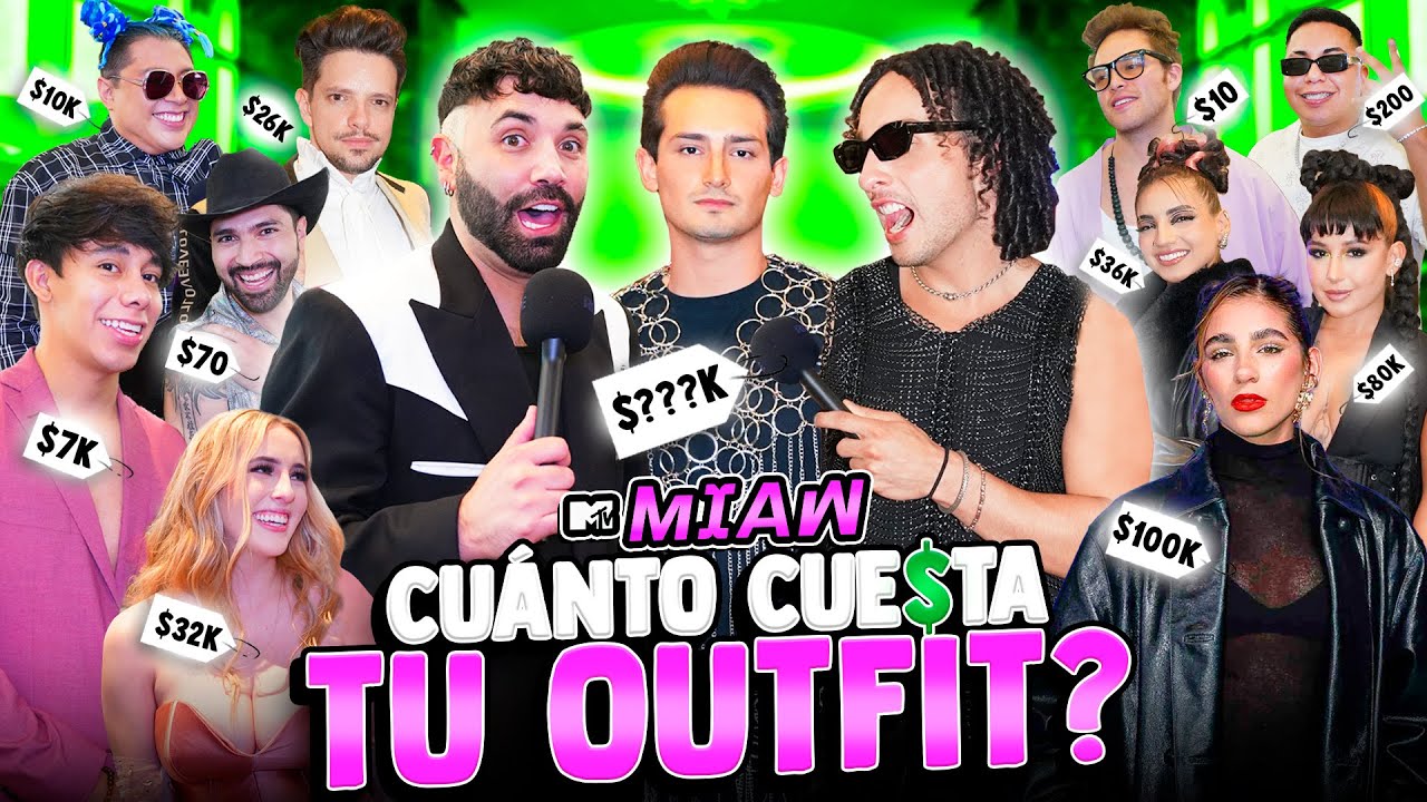 ¿CUÁNTO CUESTA TU OUTFIT? * Mar de Regil, Emilio Osorio, Lasso, Manuna | MTV MIAW 2024 LOS RULÉS