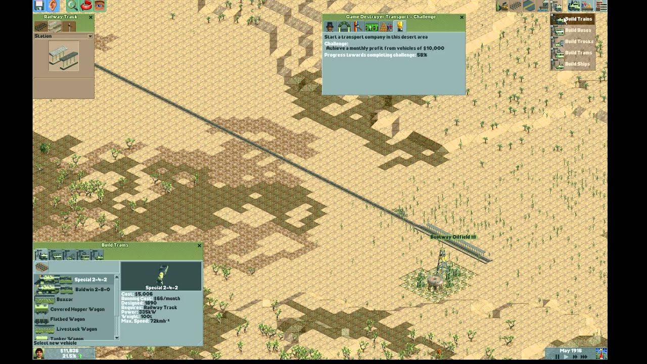 Chris Sawyer's Locomotion - 04 - Desert Delirium PC | Non-commentary