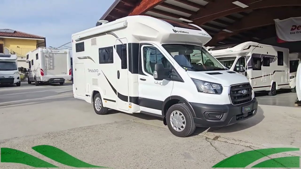 camper semintegrale benimar Tessoro 440 up - 2020 con portamoto