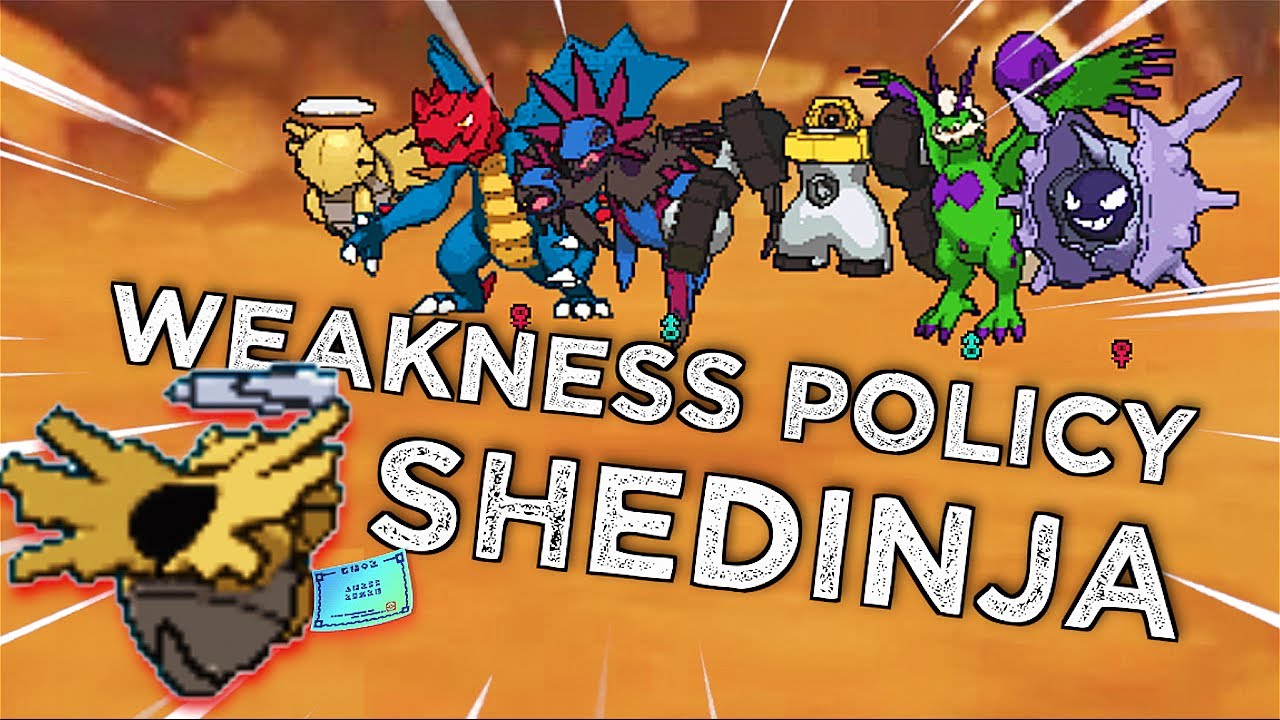 WEAKNESS POLICY SHEDINJA IS ACTUALLY GOOD... Competitive Pokemon Showdown OU