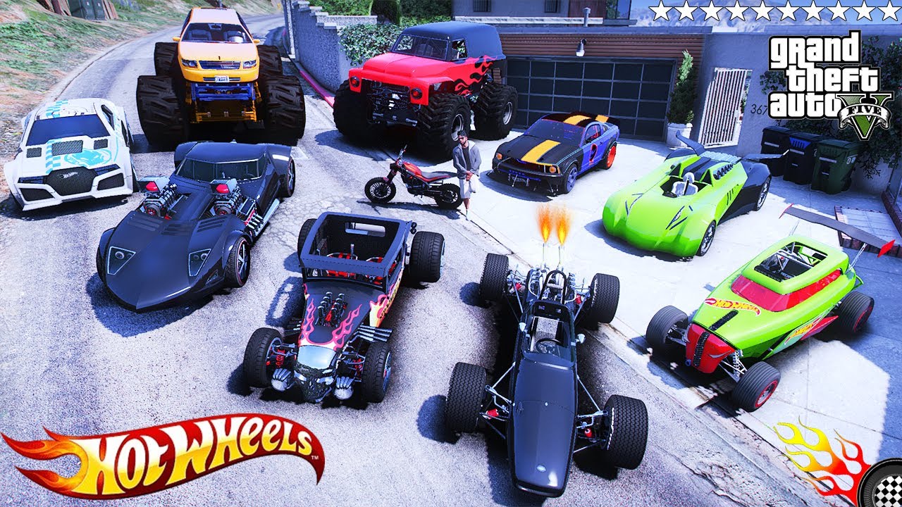 GTA 5 - Stealing McQueen Police Cars with Franklin! (Real Life Cars #255)