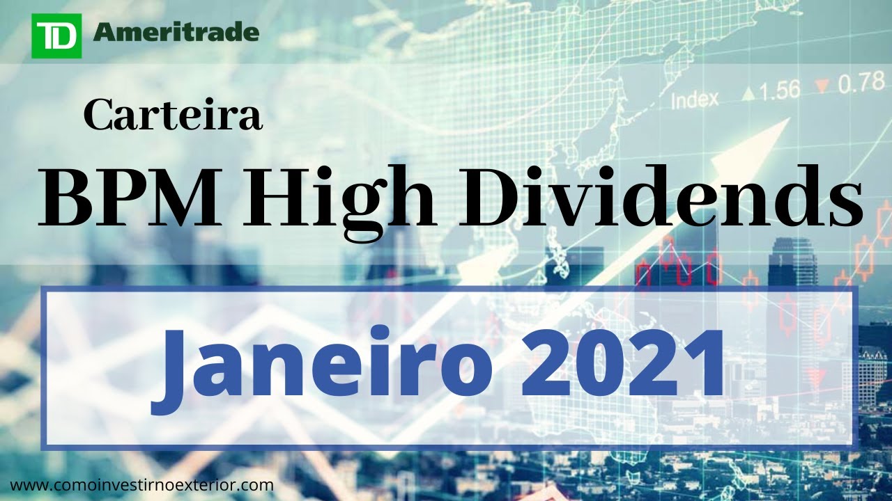 Resultado da carteira BPM High dividends  -  Janeiro 2021