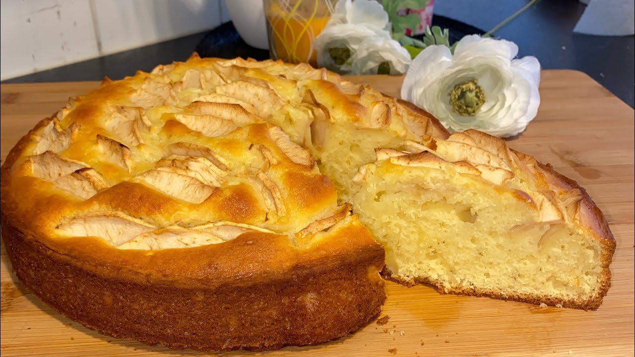 Gateau au pomme a la riccota très fondant.