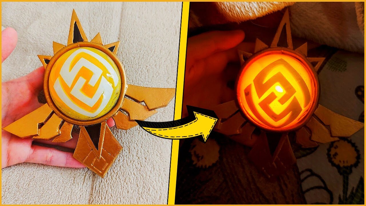 DIY Genshin Impact Vision que Acende | Genshin Impact Cosplay Tutorial