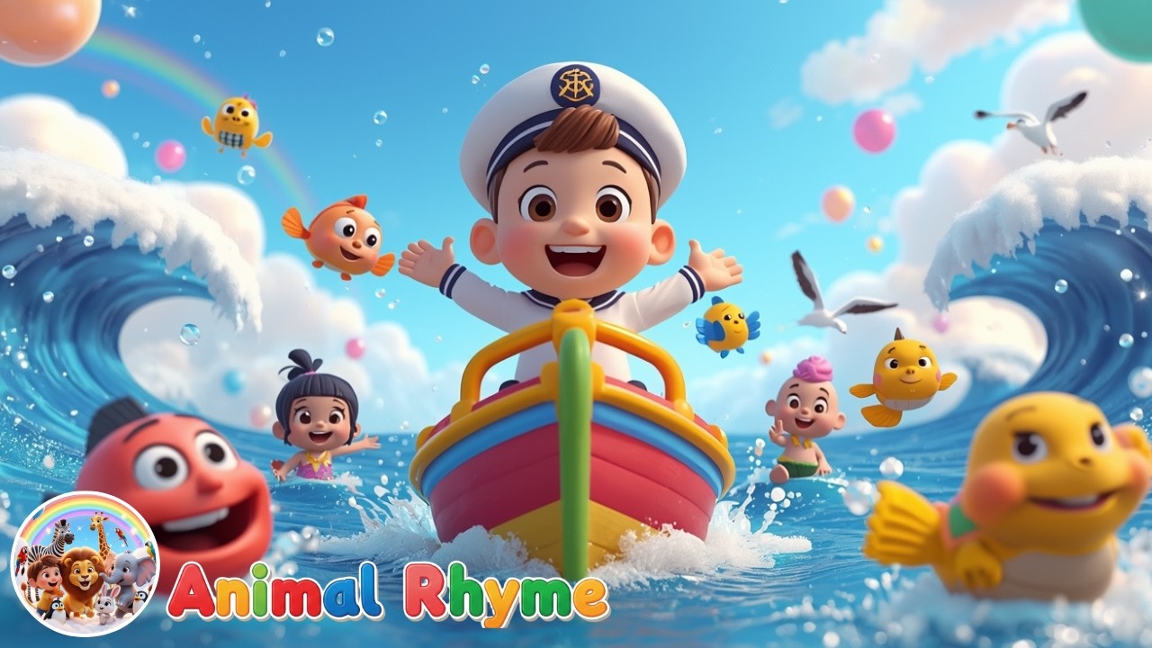 A Sailor Went To Sea Sea Sea | Ocean Adventure Song | Nursery Rhymes | Kids Songs