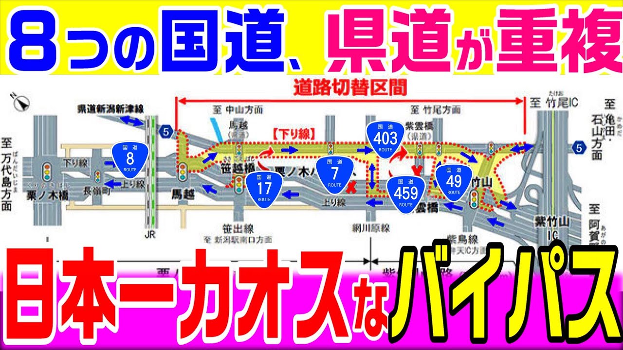 【復活した60年前の無料 首都高計画】カオスなバイパス　新潟バイパス後編