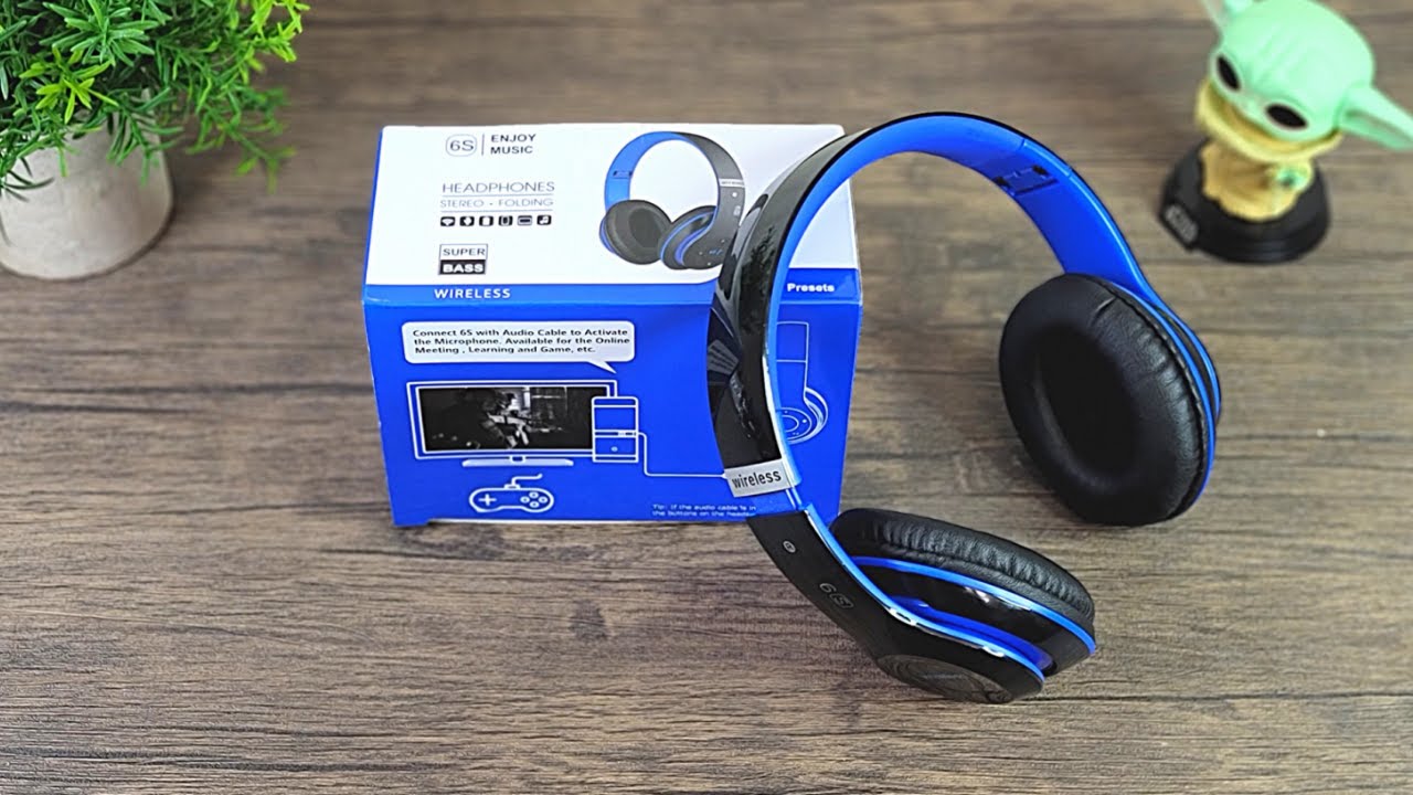 6s Wireless Headphones Hi-Fi Stereo Foldable Over Ear with Mic | PRTUKYT 6s