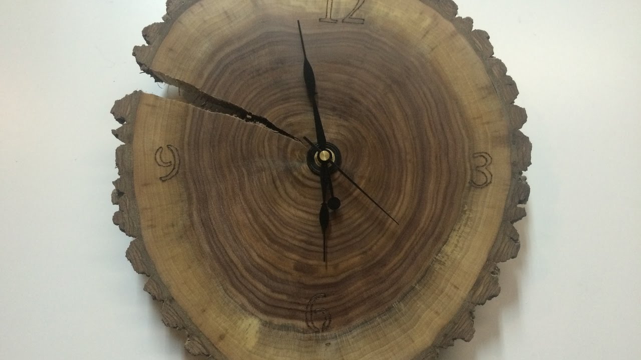Walnut Live Edge Clock