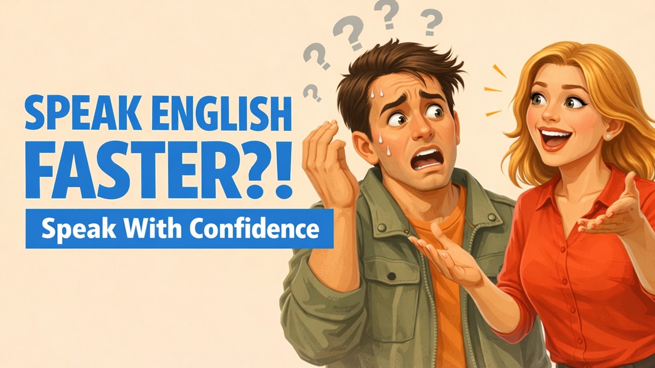 How to Speak English Faster Without Panic | Practice English (English Conversation Practice)