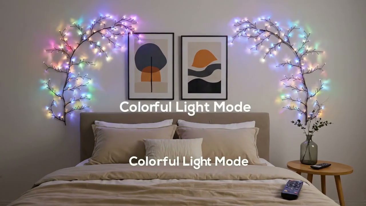Magical Bedroom Lighting Idea | Enchanted Vine Lights Decor