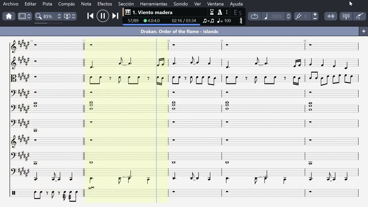 Drakan: Order of the Flame -  Islands (Partitura)