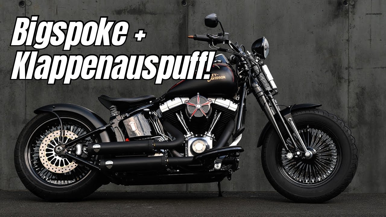 Bike Farm | Crossbones FOR SALE! Klappenauspuff + BigSpoke + Heckumbau!! Harley Davison