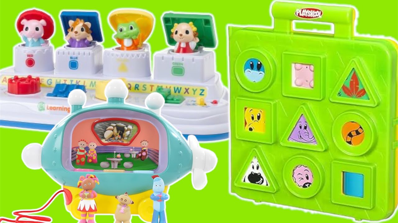 Best LEARNING Shapes Toys IN THE NIGHT GARDEN Twirlywoos PLAYSKOOL Animals Bloksters