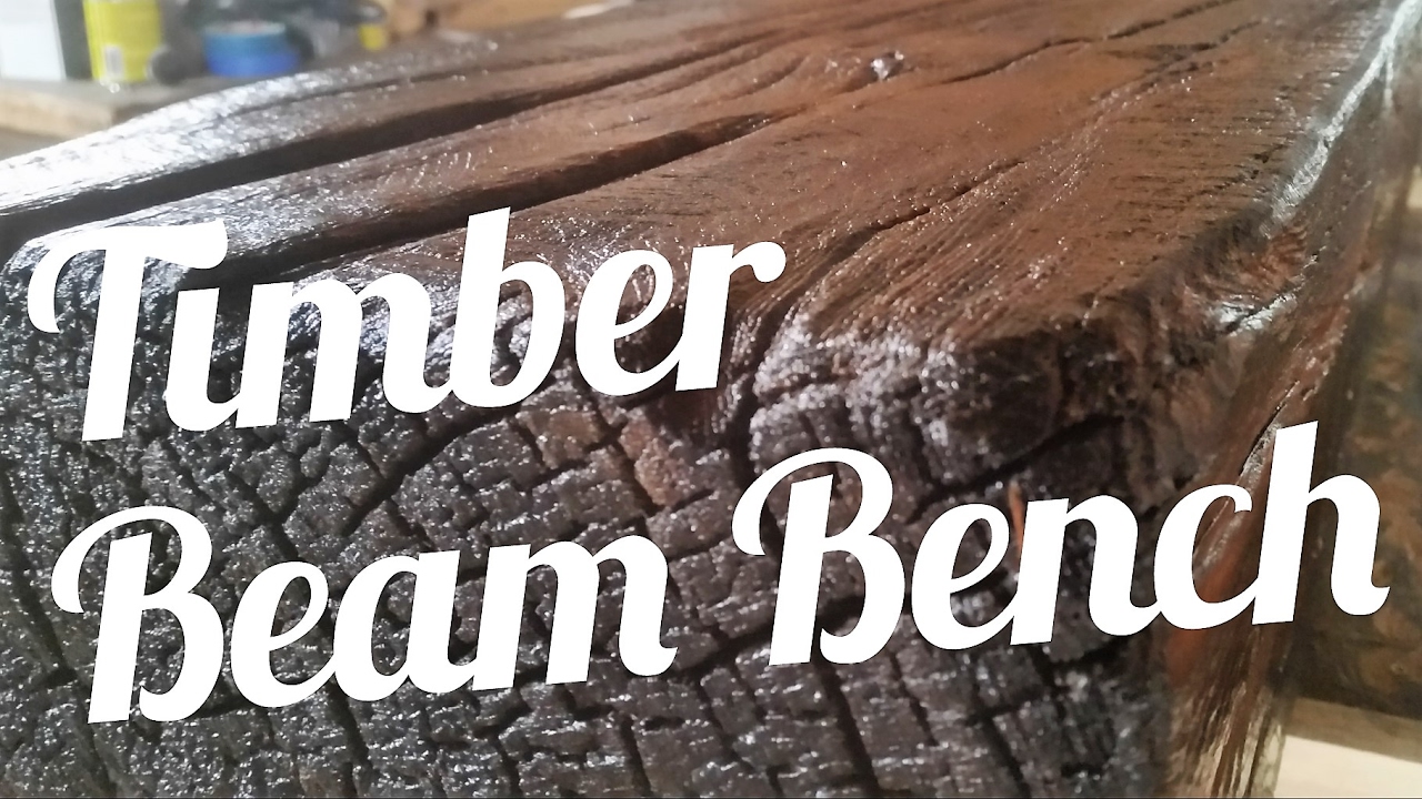 Making A Timber Beam Bench - The Complete Build Video