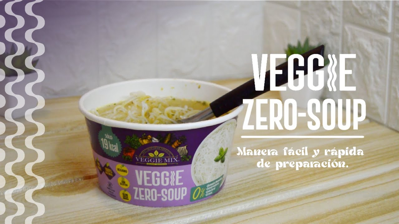 VEGGIE ZERO SOUP fácil y rápida preparación con un gran sabor