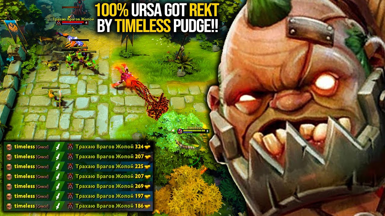 This Is How TIMELESS Pudge Offlane Deals With Ursa Safelane | 100% Ursa Got Rekt | Pudge Official