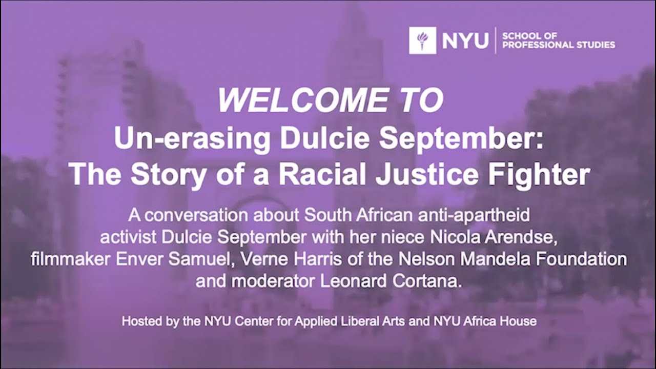 Un-Erasing Dulcie September: The Story of a Racial Justice Fighter