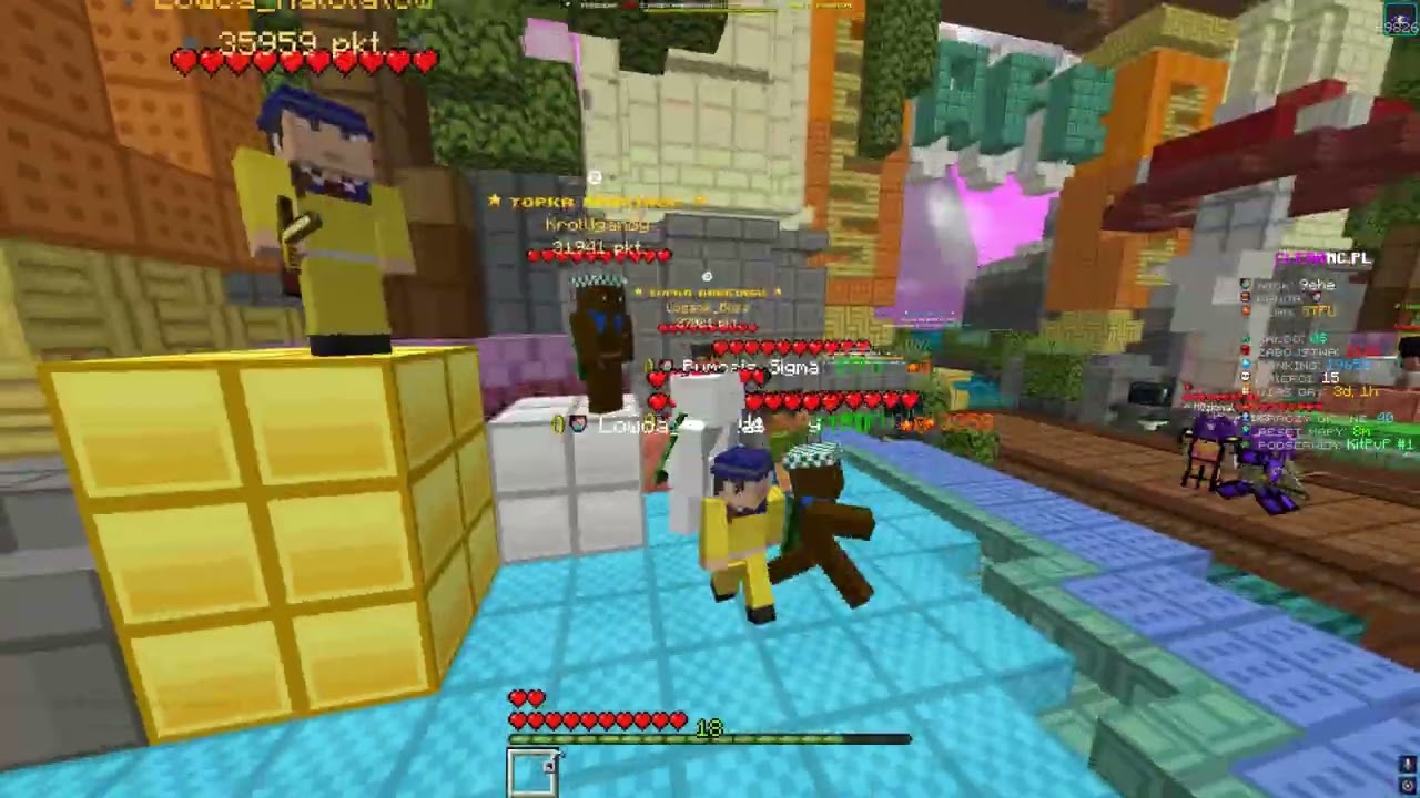 dominacja clearmc kitpvp koniec edy
