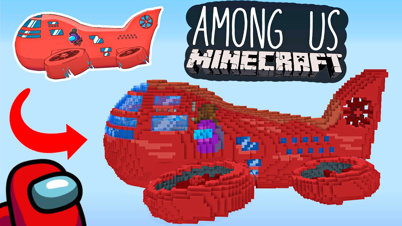 AIRSHIP (ДИРИЖАБЛЬ) из AMONG US в МАЙНКРАФТ!