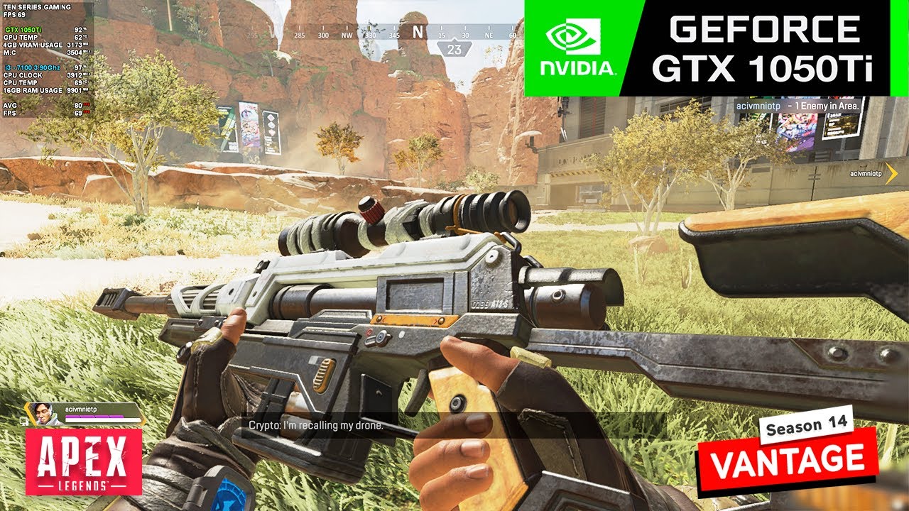 Apex Legends : GTX 1050Ti - Core i3 7100 - Optimized - PC