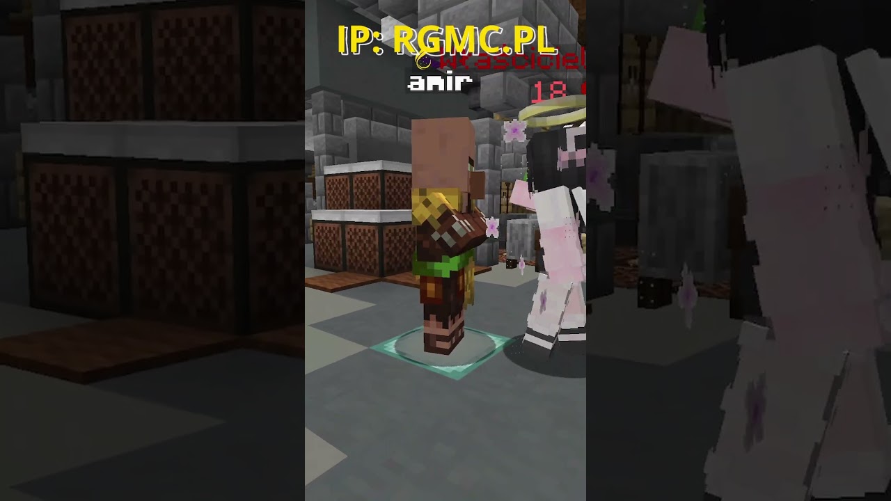 DZIEWCZYNA ADMIN W MINECRAFT #shorts #serwerminecraft #minecraft