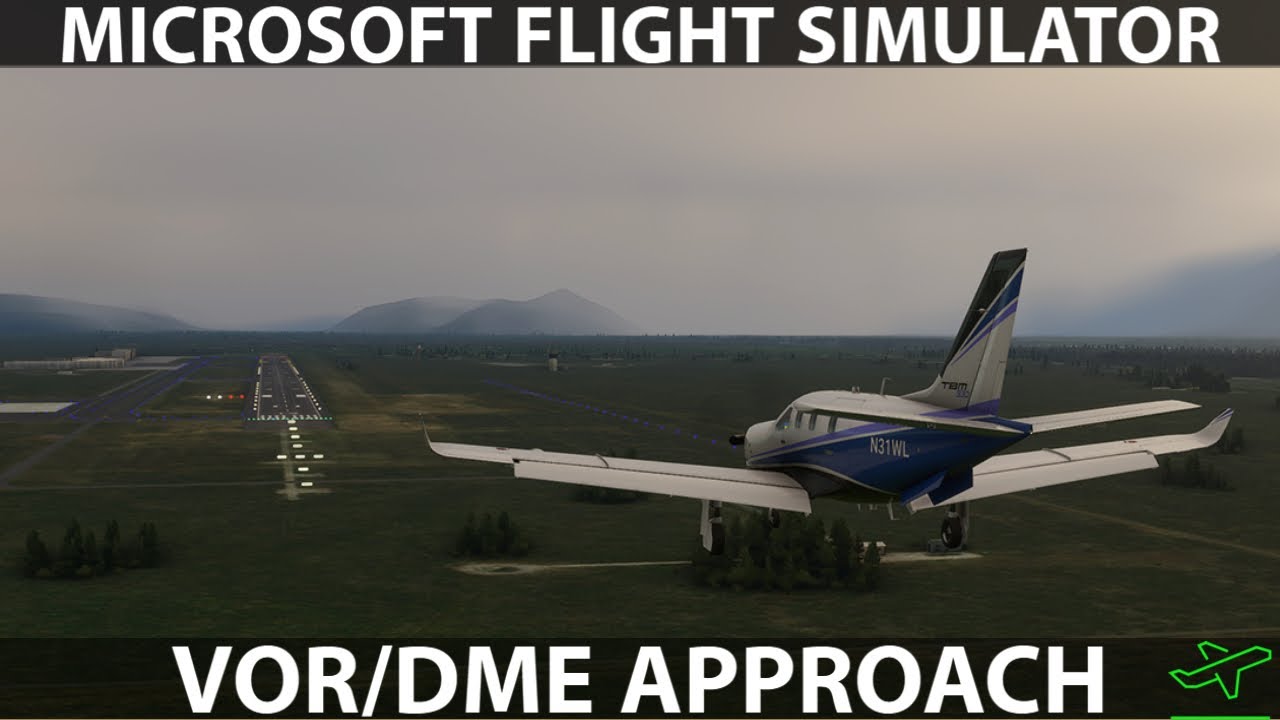 VOR/DME Approach in the TBM 930 | Microsoft Flight Simulator 2020
