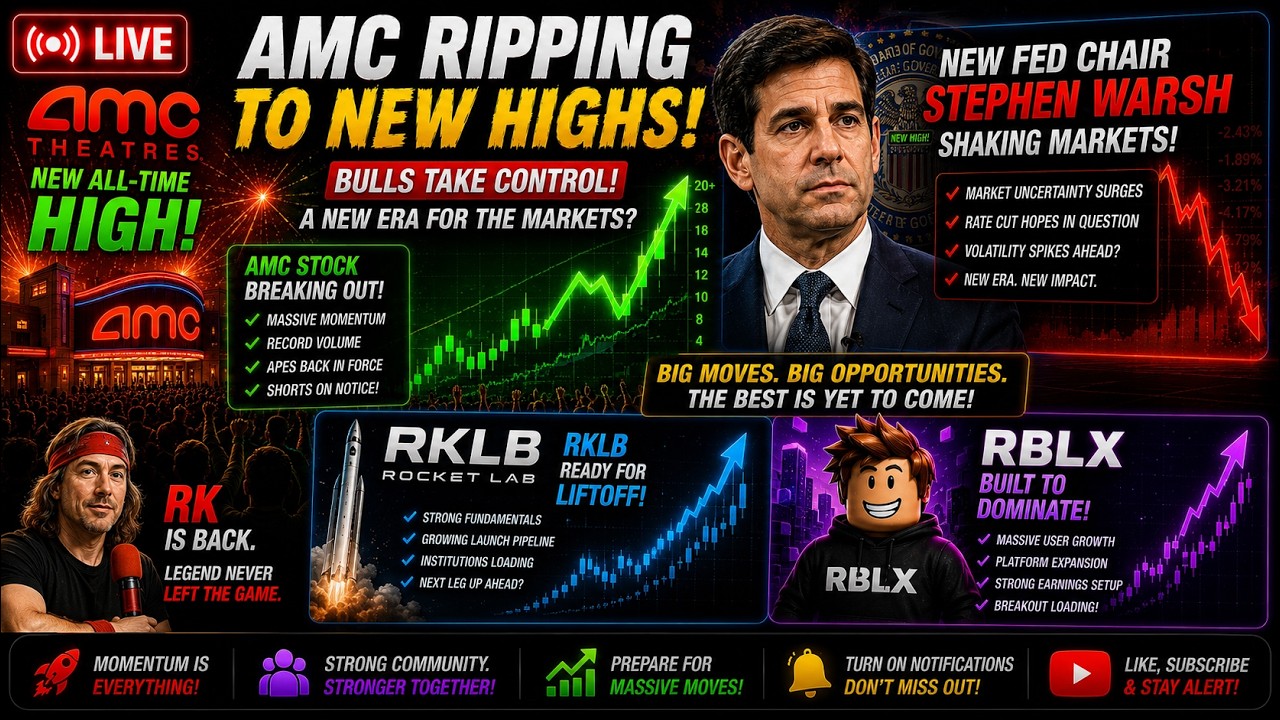 AMC STILL RIPPING AND NEW FED CHAIR JUST SAID THIS...
