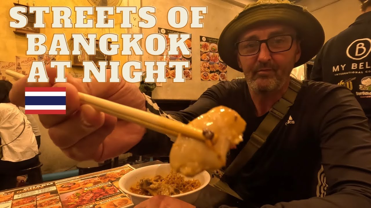 Night time in Bangkok's Chinatown With Food 2024