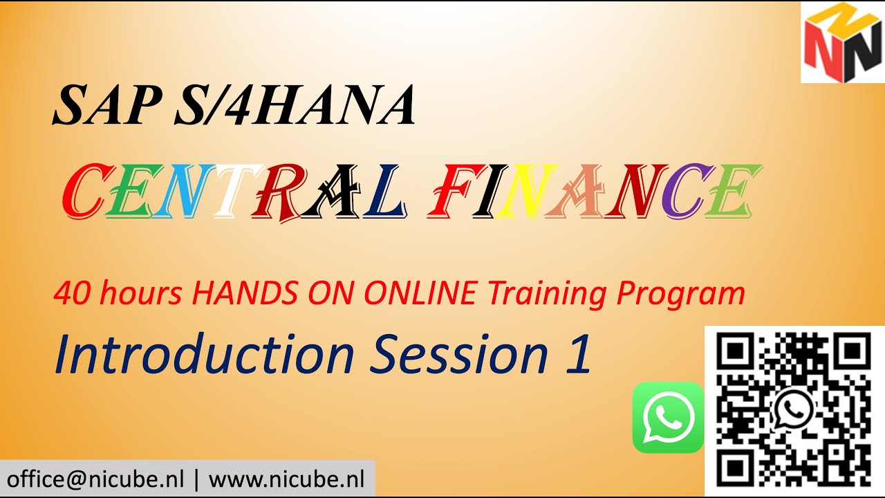 SAP Central Finance Introduction