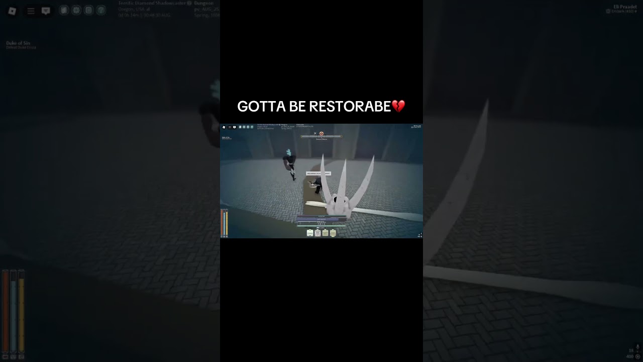 GOTTA BE RESTORABLE #gameplay #gaming #deepwoken #deepwokenlayer2 #deepwokenroblox #deepwokenprog