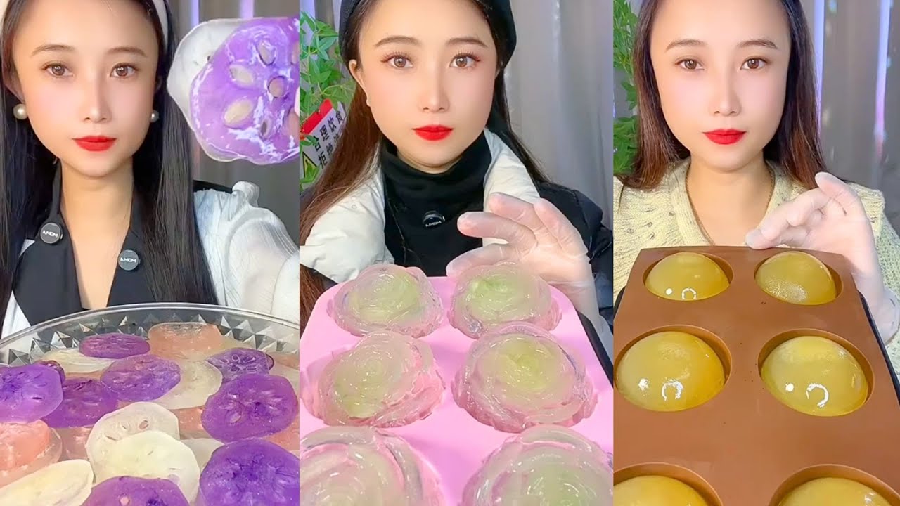 Homemade Chinese Ice Eating ASMR | Soft Frozen Desserts & Snow Ice Sounds #67