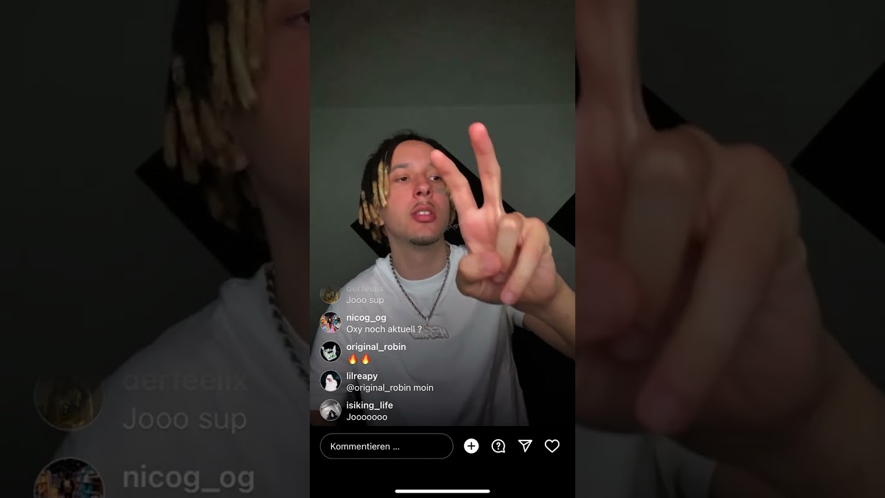 negatiiv og leakt neue tracks im instagram live !!